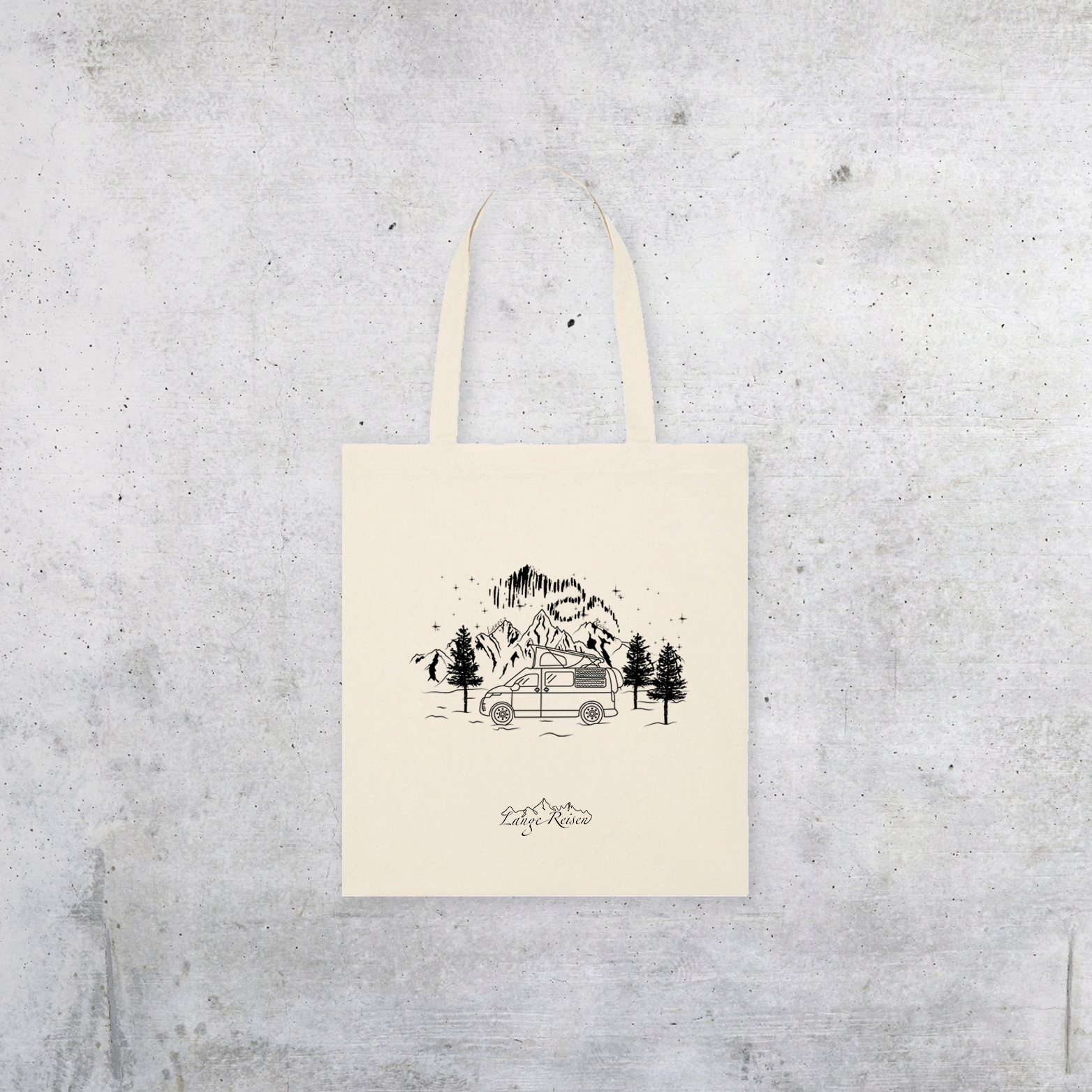 Baumwolltasche "Polarlichter"