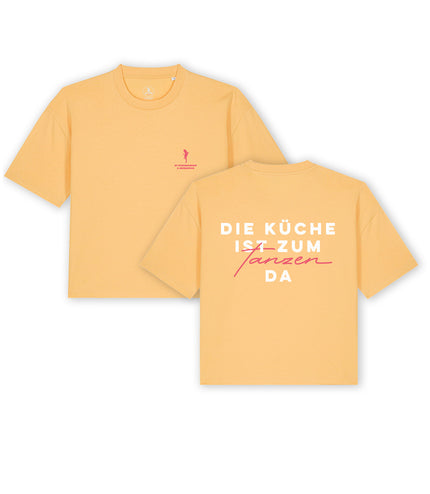 Cropped T-Shirt "Die Küche ist zum Tanzen da"